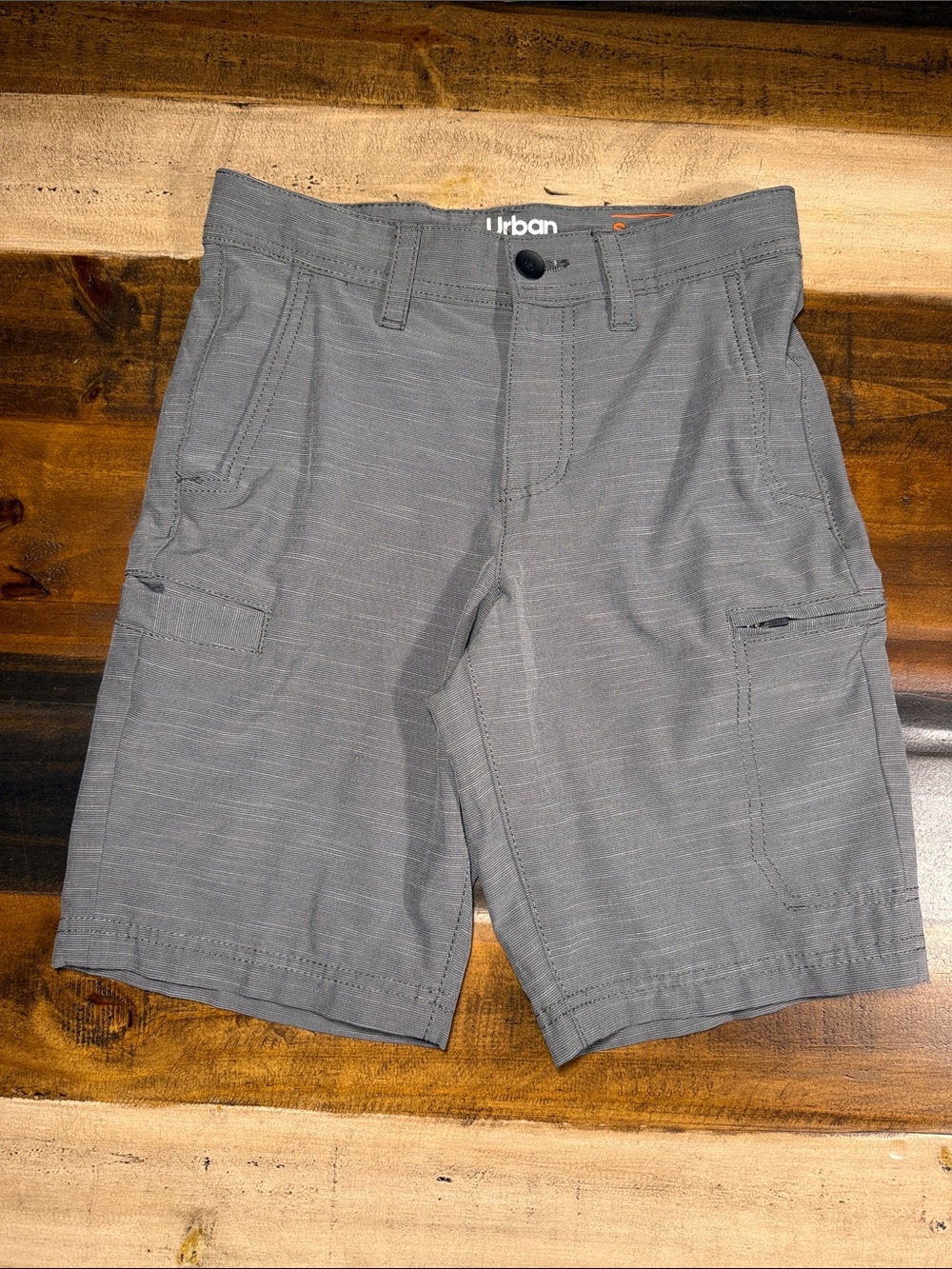 Urban Outfitters PipelineBoys Gray Cargo Shorts - Classic Utility Style